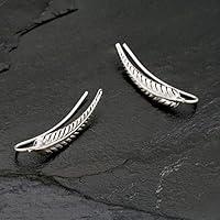 Algopix Similar Product 1 - Unique Ear Climber Sterling Silver