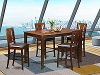Algopix Similar Product 10 - 5 Pc pub Table set gathering Table and