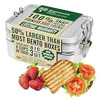 Algopix Similar Product 15 - GreenLunch Bento Stackable Stainless