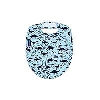 Algopix Similar Product 14 - Bebe au Lait Quadruple Bib, Dinomite