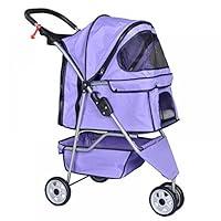 Algopix Similar Product 15 - BestPet 3 Wheels Pet Stroller Dog Cat