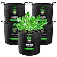 Algopix Similar Product 19 - VIVOSUN 5Pack 3 Gallon Plant Grow Bags