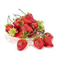 Algopix Similar Product 13 - Umiss Artificial Strawberries 30pcs