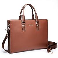 Algopix Similar Product 9 - BOSTANTEN Leather Briefcase Shoulder