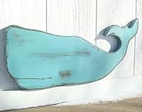 Algopix Similar Product 8 - pick your color wood whale wall art