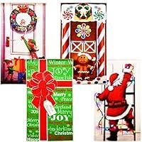 Algopix Similar Product 16 - 4 Pack Christmas Door Covers Decoration