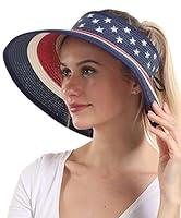 Algopix Similar Product 6 - Women Sun Visors Foldable Straw Hats