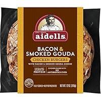 Algopix Similar Product 13 - Aidells Bacon  Gouda Chicken Burgers