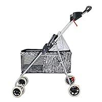 Algopix Similar Product 14 - BestPet New Zebra Posh Pet Stroller