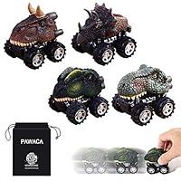 Algopix Similar Product 15 - Pull Back Dinosaur Cars Pawaca 4Pack
