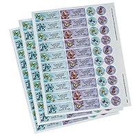 Algopix Similar Product 15 - Personalized Butterflies Labels  Seals