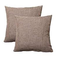 Algopix Similar Product 20 - WEIXINHAI Burlap Linen Throw Pillow
