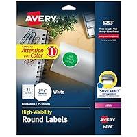 Algopix Similar Product 15 - Avery High Visibility Printable Round