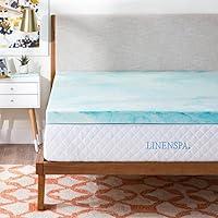 Algopix Similar Product 18 - LINENSPA 3 Inch Gel Swirl Memory Foam
