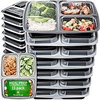 Algopix Similar Product 8 - Meal Prep Containers 3 Compartment 15
