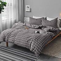 Algopix Similar Product 13 - Nanko Queen Duvet Cover Set Gray 3