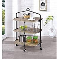 Algopix Similar Product 9 - Benjara Benzara Wooden Serving Cart