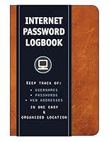 Algopix Similar Product 10 - Internet Password Logbook Cognac