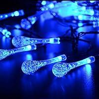 Algopix Similar Product 3 - EONSMN Solar Droplet String Lights 30