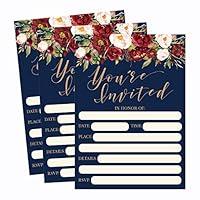 Algopix Similar Product 8 - Hadley Designs 50 Floral Invitations