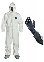 Algopix Similar Product 15 - Dupont Disposable White Tyvek Coverall