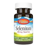 Algopix Similar Product 12 - Carlson  Selenium 200 mcg YeastFree