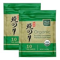 Algopix Similar Product 5 - ONE ORGANIC Sushi Nori Premium Roasted