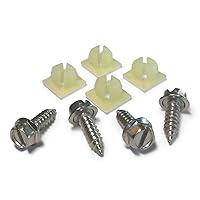 Algopix Similar Product 9 - License Plate Screw Kit  Stainless