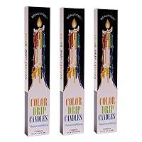 Algopix Similar Product 8 - Color Drip Candles 3Pack 6 candles