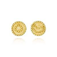 Algopix Similar Product 2 - Celestial Gold Sun & Moon Stud Earrings