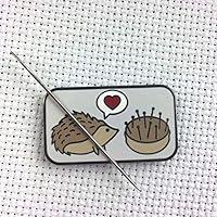Algopix Similar Product 2 - Hedgehog Pincushion Love Enamel Needle