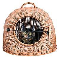 Algopix Similar Product 11 - Trixie Wicker Cat Cave With Bars, 45cm
