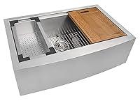 Algopix Similar Product 1 - Ruvati 33inch Apronfront Workstation