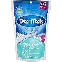Algopix Similar Product 12 - Dentek Complete Clean Floss Picks Back