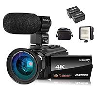 Algopix Similar Product 14 - AiTechny Video Camera 4K Camcorder