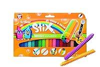 Algopix Similar Product 8 - Artline Stix Brush Markers Assorted