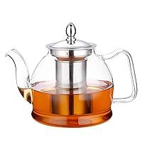 Algopix Similar Product 9 - HIWARE 1000ml Glass Teapot with