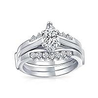 Algopix Similar Product 7 - 25CT Solitaire Marquise AAA CZ Band