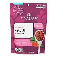 Algopix Similar Product 12 - Navitas Goji Berries Organic 8 Ounces
