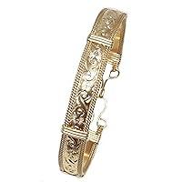 Algopix Similar Product 19 - Handmade Designer Gold Bracelet for