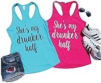 Algopix Similar Product 20 - Shes my Drunker Half Tank Top