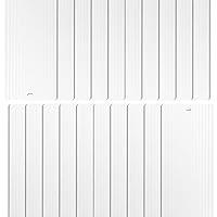 Algopix Similar Product 20 - DALIX Vinyl Ribbed Vertical Blinds Door