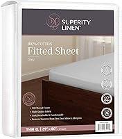 Algopix Similar Product 18 - Superity Linen King Fitted Sheet Made