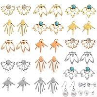 Algopix Similar Product 7 - 18 Pairs Multiple Dainty Lotus Flower