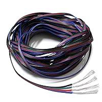 Algopix Similar Product 6 - 22 Gauge 4Pin Extension Wire EvZ 22AWG