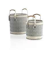 Algopix Similar Product 5 - Shiraleah Home Blue Set of Two Sierra