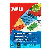 Algopix Similar Product 8 - APLI 11836 Red 2400pcs selfAdhesive