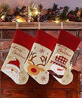 Algopix Similar Product 10 - DEJU Christmas Stockings Set of 3