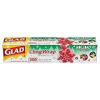 Algopix Similar Product 2 - Glad Holiday Red ClingWrap Plastic Wrap