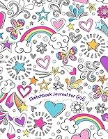 Algopix Similar Product 3 - Sketchbook Journal for Girls 110